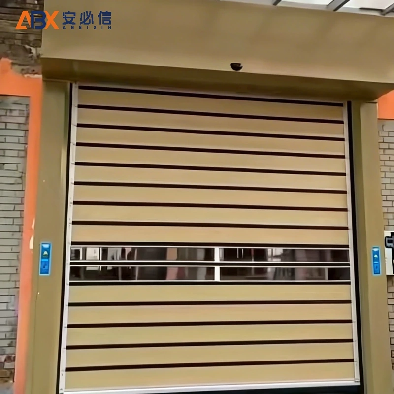 白银铝质快速门